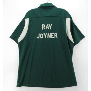 VINTAGE Hilton Polo Shirt XL Bowling Rockabilly Dagger Collar USA *